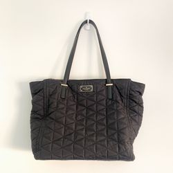 Kate Spade Wilson Road Black Quilted Talya Tote Shoulder Bag