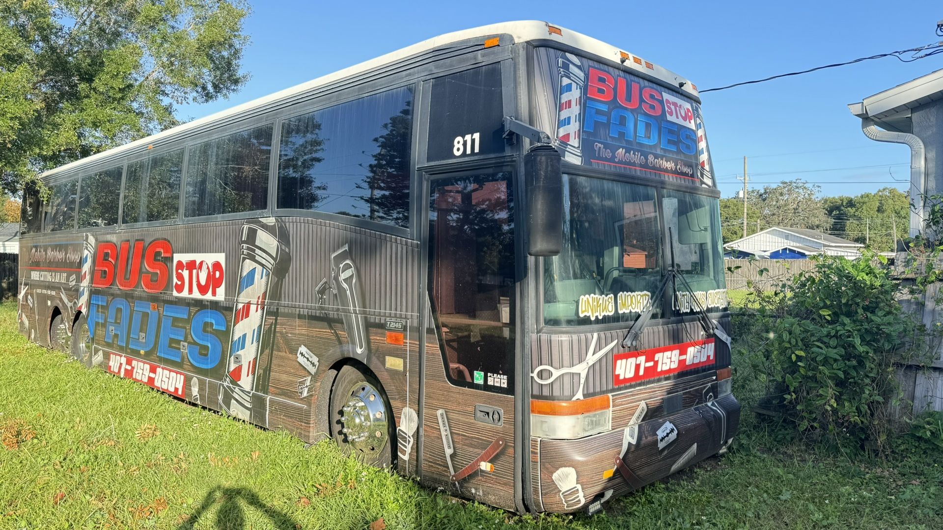 Mobile Barber Bus