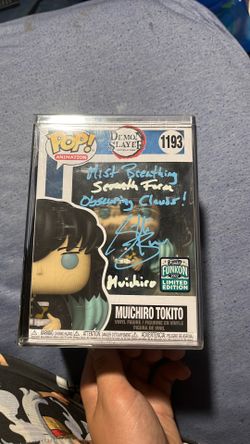 Muichiro autographed funko