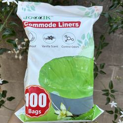 Commode Liners Vanilla Scented (100 Bags)