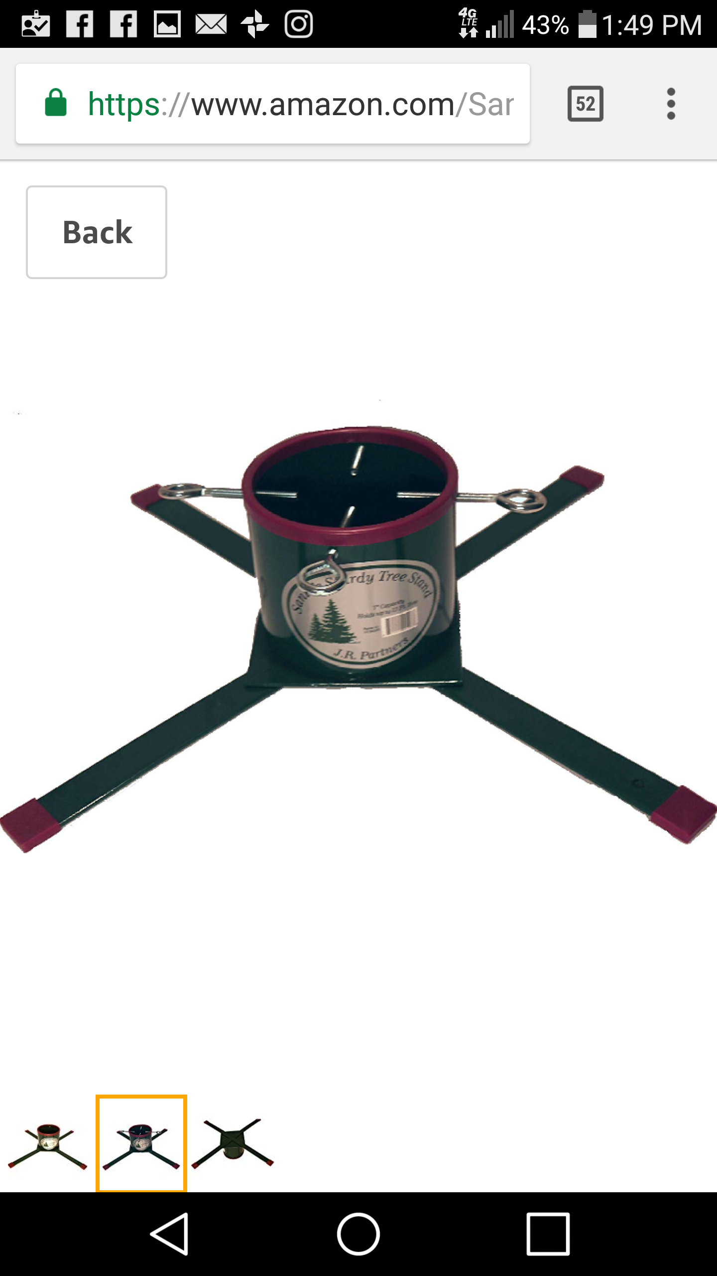 Santa's Sturdy Tree Stand by J.R. Partners
