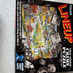 Police Lineup a two sided crime puzzle