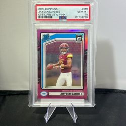 2024 Jayden Daniels Rookie PSA 10 Pink Optic