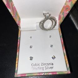 Earrings And Engagement Ring 