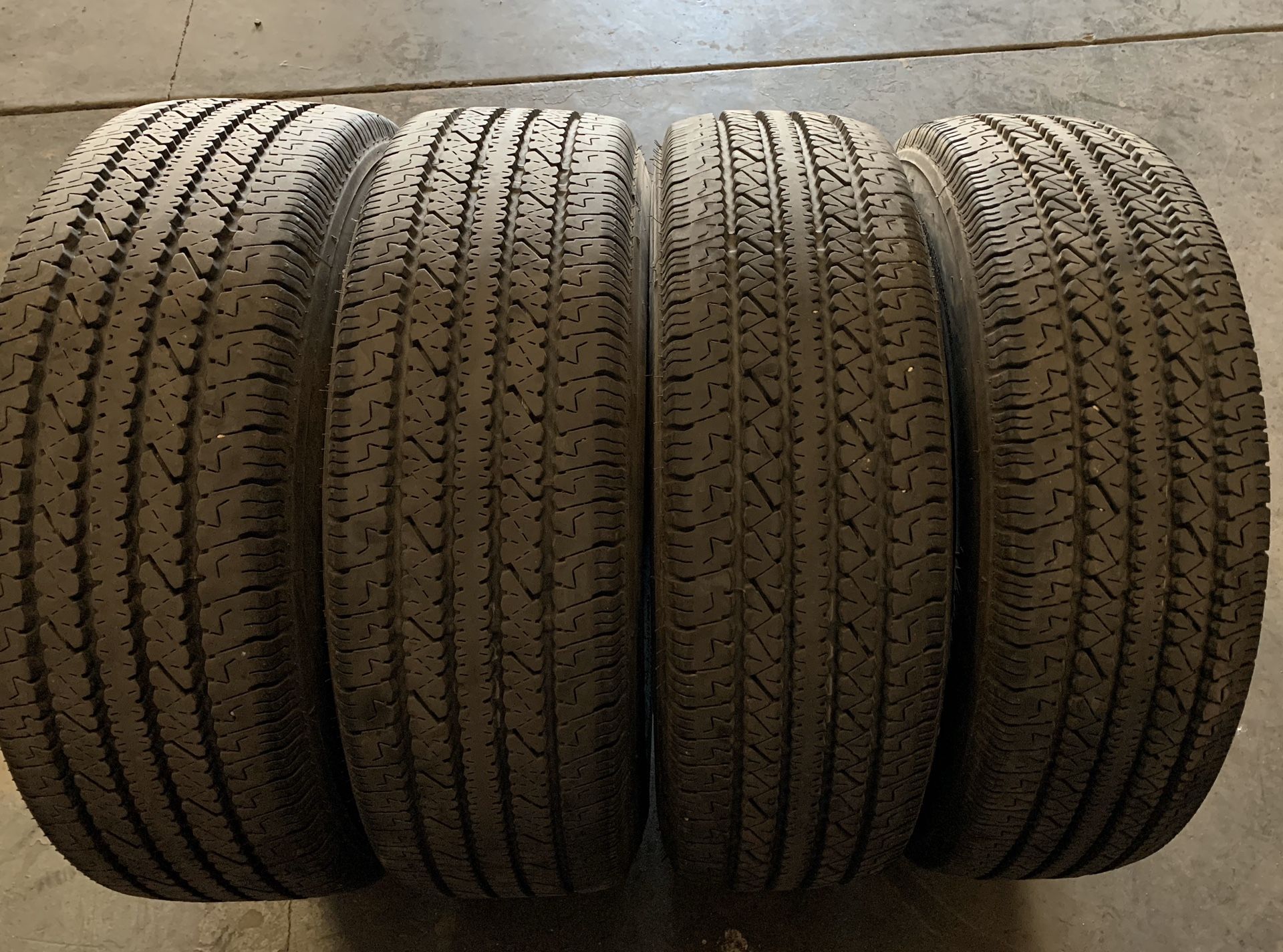 4 Semi new 245 75 16 Bridgestone Tires for Sale in Bakersfield, CA