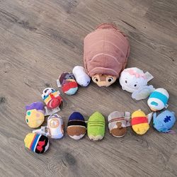 Disney Plush 14 Pieces Used 
