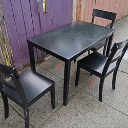 Table and 3 chairs