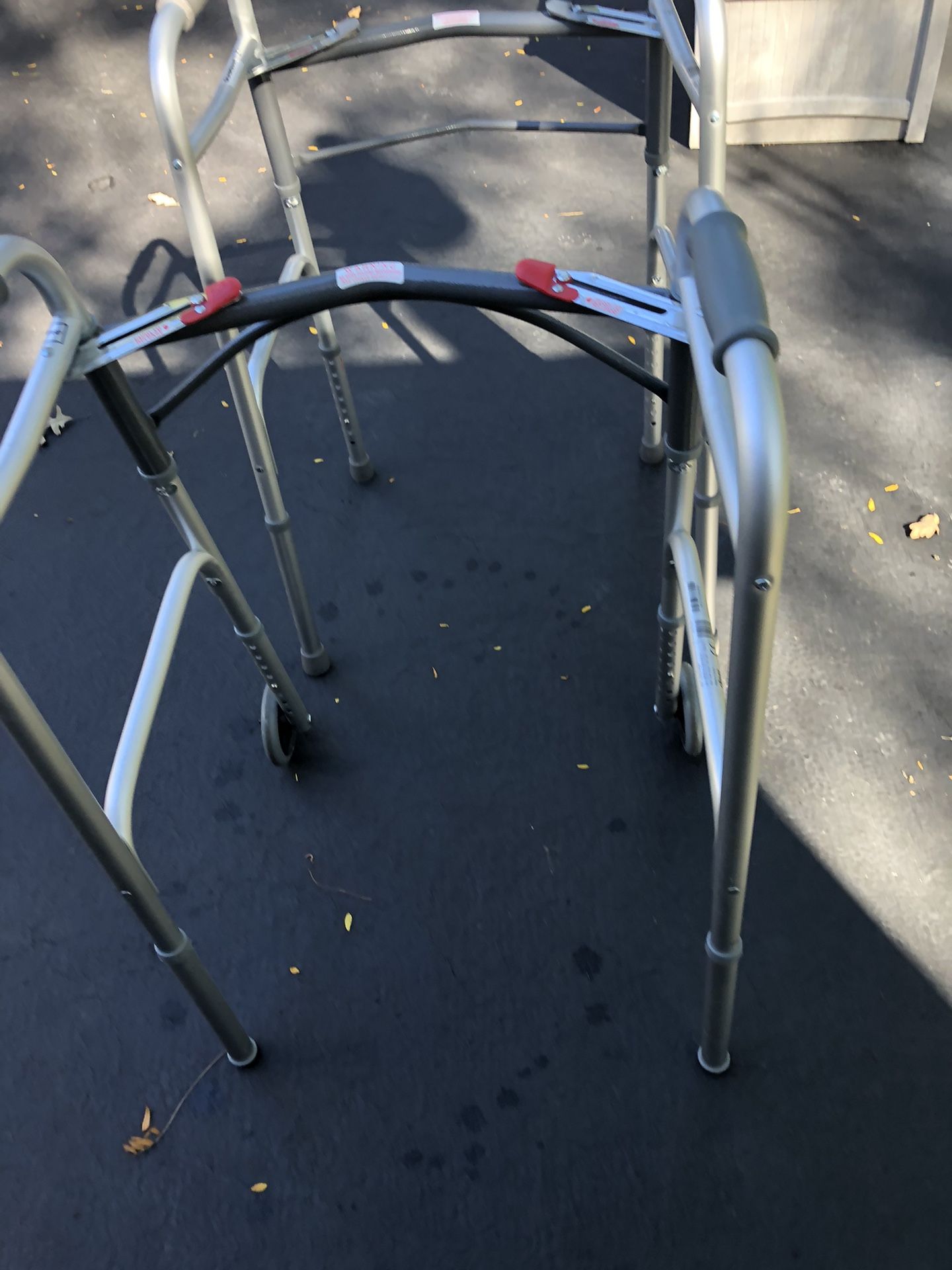 Two. Walkers One With Wheels.