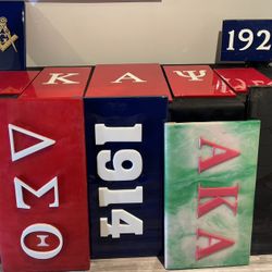  Custom Epoxy Fraternity And Sorority Signs And Tables