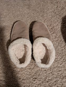 Microsuede Women's clog style slippers