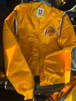 LA Lakers Starter Satin Snap-Up Jacket vintage