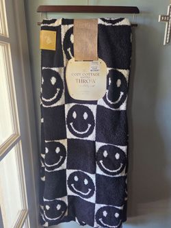Smiley Face Throw Blanket