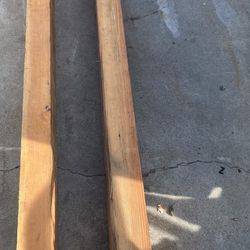 Two 7.5”X 3.5”X96” Solid Wood Beems