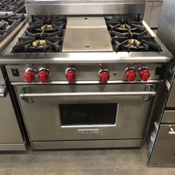 Wolf 36” Stainless Steel Gas Range Stove 