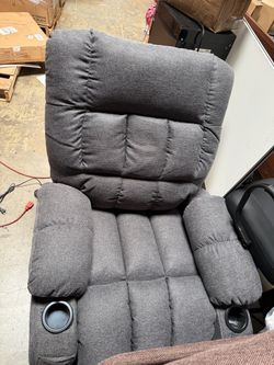 Open Box Power Lift Recliner – Heat & Massage – 2 Remotes – $149
