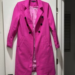 SHEIN pink coat