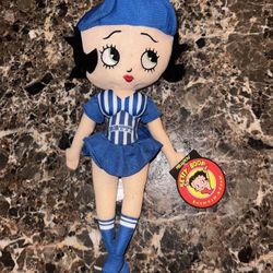 Cute Betty Boop Sports Doll -Kellytoy 13" Vintage Collectible Toy Stuffed Doll