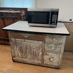 Antique Hoosier Kitchen Cabinet rolling base. 