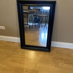 Black Wooden mirror