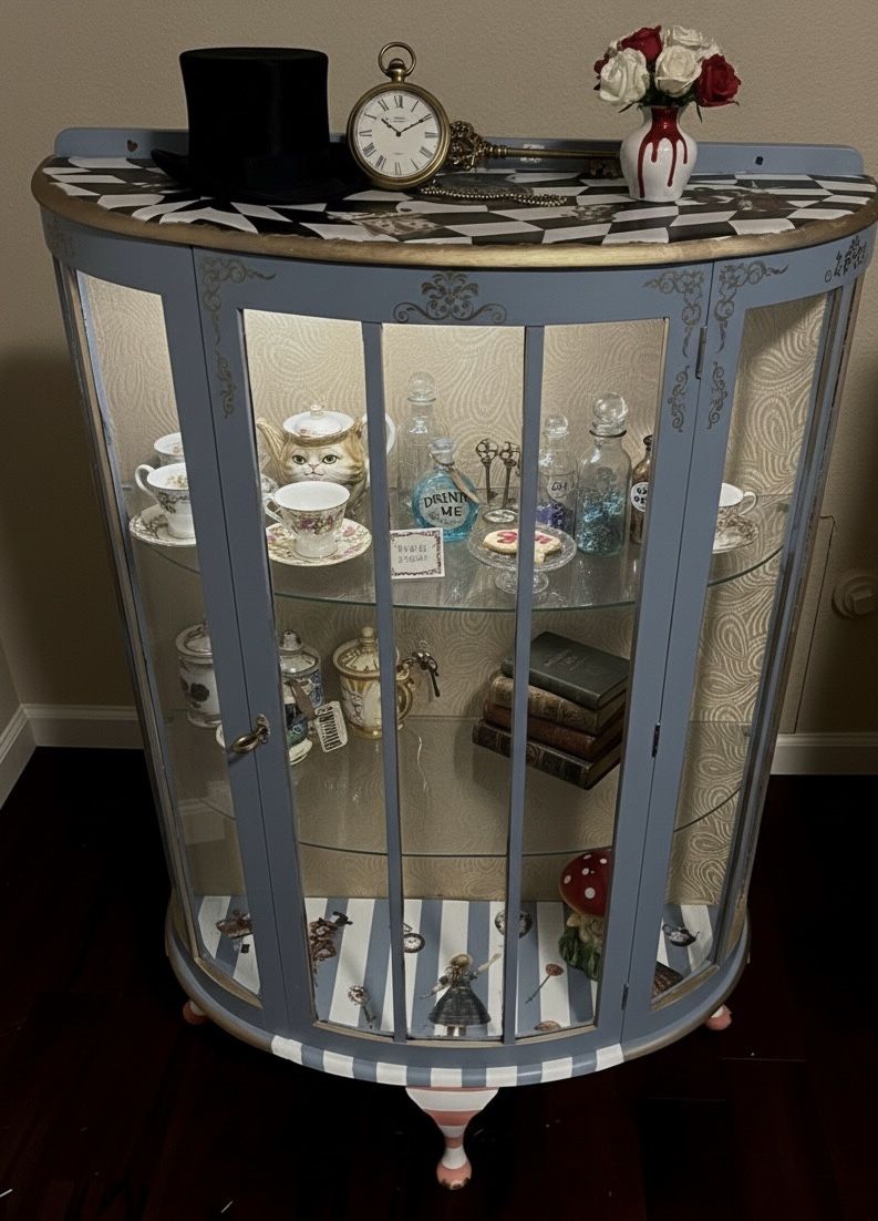 1930s cabinet with a whimsical theme