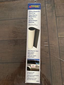 White magnetic sheeting 12x24 x 0.3 inches #magnetic #signs Magnetics Flexible Magnetic Sheet - Non-Adhesive Magnet - Ideal for Car Signs - Strong D