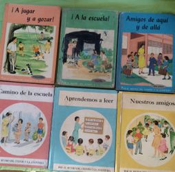 Libros Antiguos De Escuela Elemental... Elementary School Books Of Puerto Rico..Antiques..Antiguos