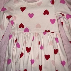 Baby Girl 18M - 24M Clothes: Valentines Dress, Heart Sweater 