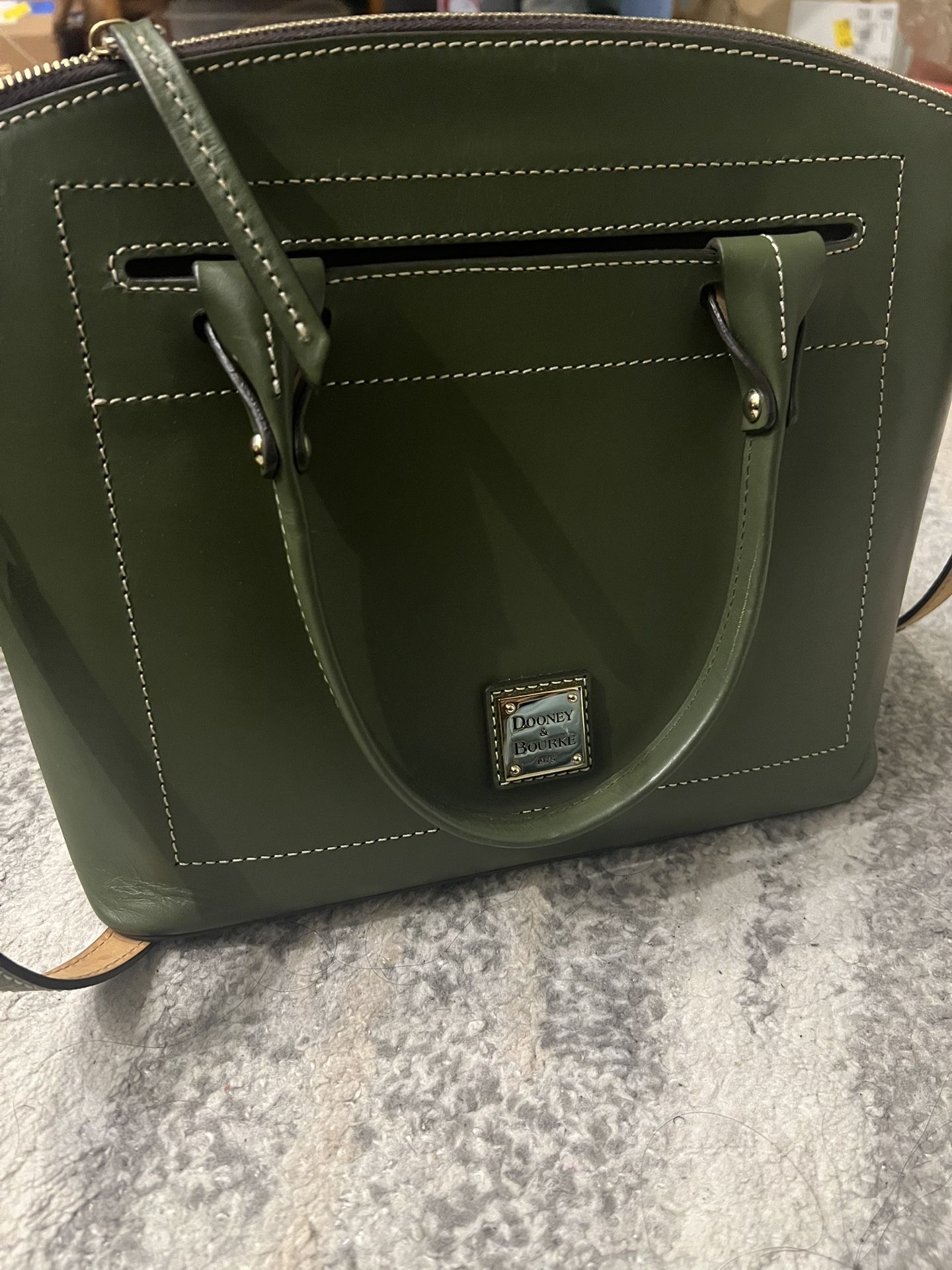 NEW Green Leather Dooney & Burke