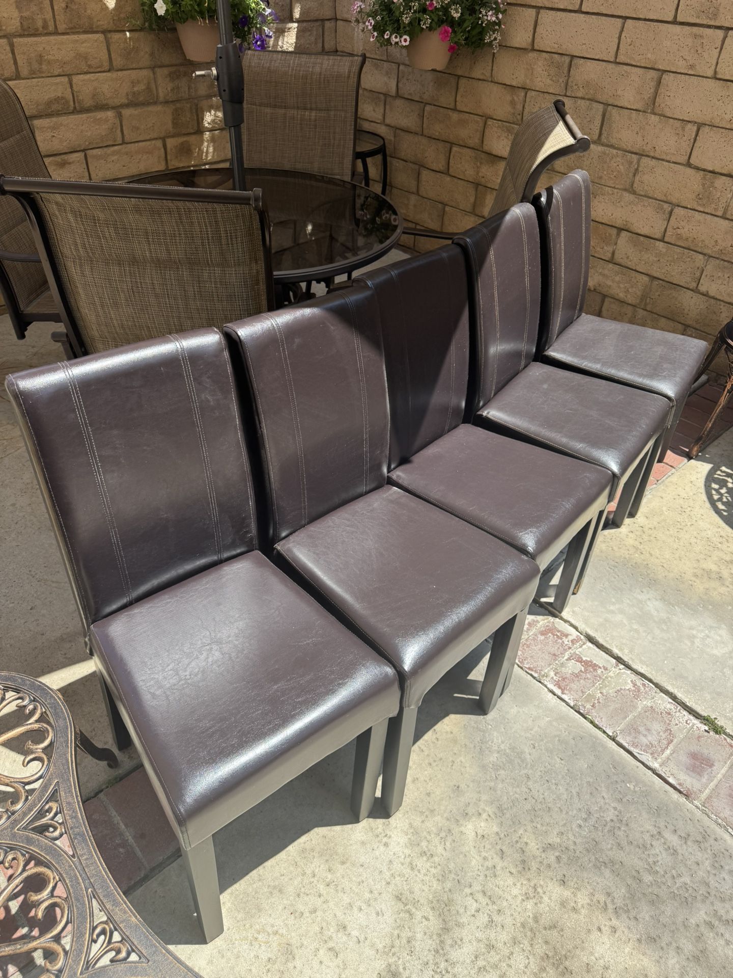 Wood chairs - 6
