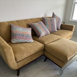 Yellow East Side Chaise Sofa ($1k+ value)