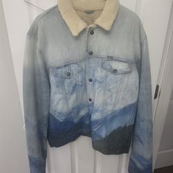 Polo Ralph Lauren Icon Mountain Sherpa Sikeston Denim Trucker Jacket size XL
