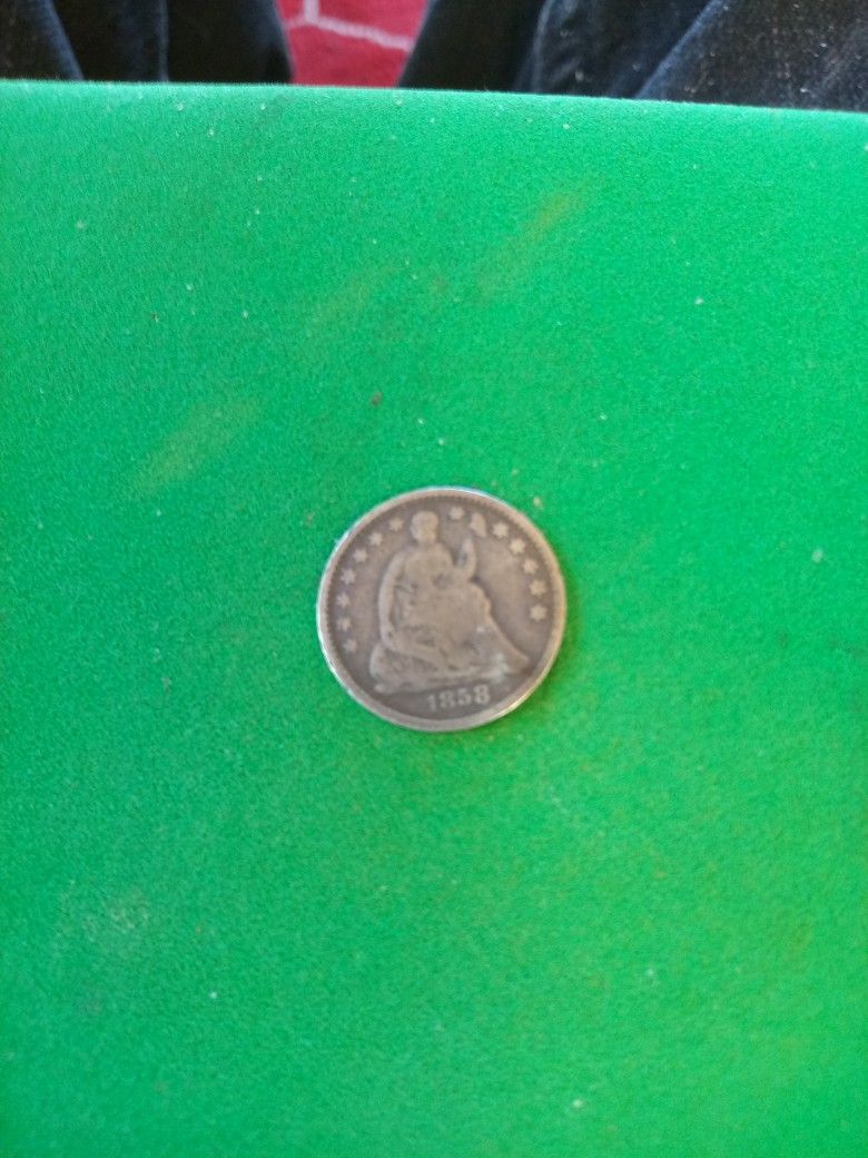 1858 Half Dime 