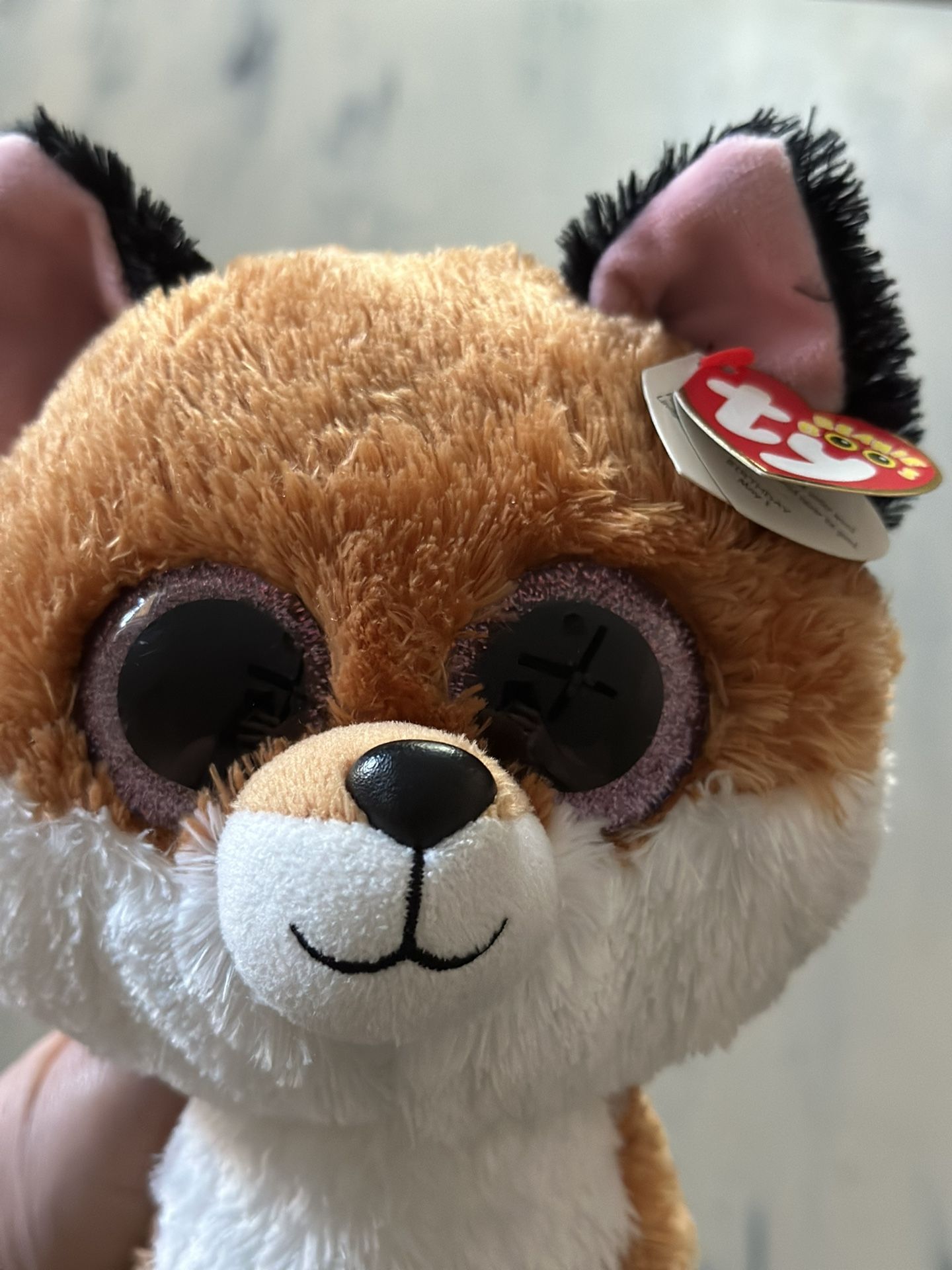New Ty Beanie Boos SLICK the Fox/Med 9 "/Stuffed Animal/Plush/Toy/with Tag