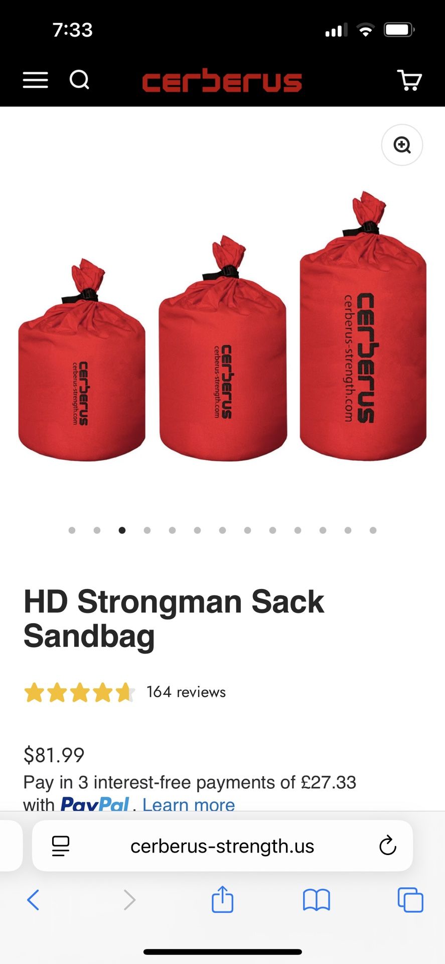 Cerberus Strongman Sandbags