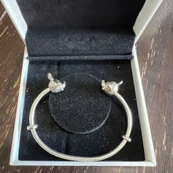 Pandora Mickey And Minnie Open Bangle