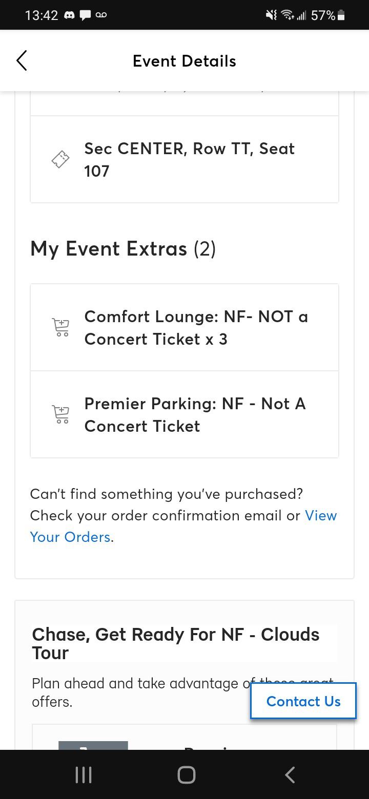 NF TICKETS Next Weekend Click Image For Seats