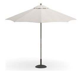 Pottery Barn 9' Round Patio Umbrella in Flax + Base