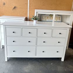 White IKEA Hemnes Dresser 