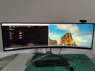 Agon AOC 32.9" 1800R Curved Gaming Monitor