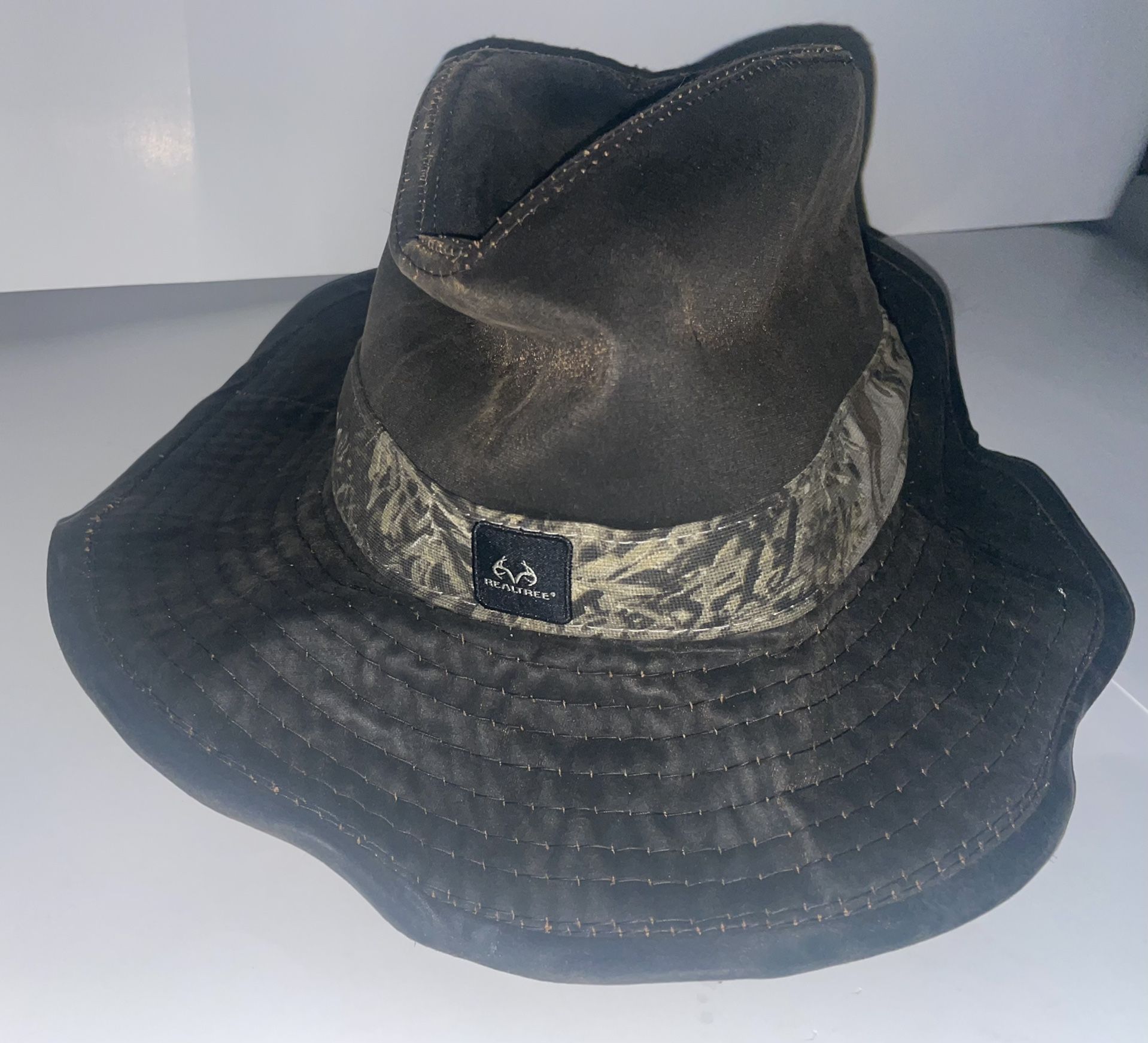 Real tree Camo And Brown Hunting Hat Waterproof Flexible 