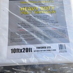 White Tarp For Canopy Or Whatever 