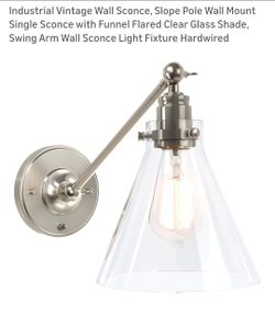 Hardwired wall scone lamp