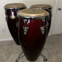 Latin Percussion Triple Conga Set – LP Performer Series – Like New + LP Triple Stand – $1,600 OBO 🎶