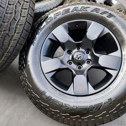 18” Dodge Ram 1500 New Satin Black  Wheels and Tires