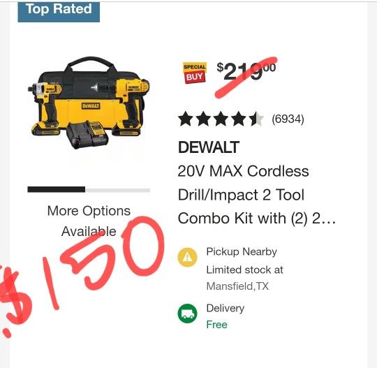 Dewalt 20v Max Drill And Impact Set