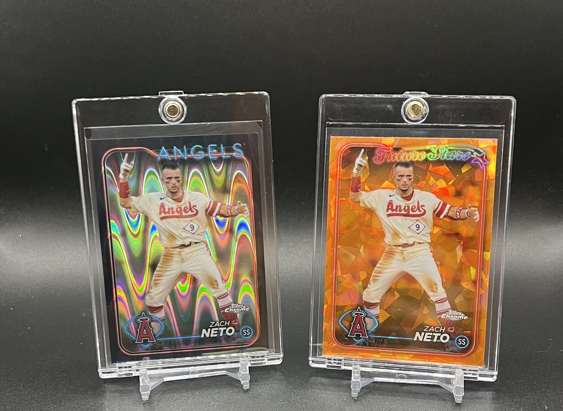 Zach Neto Black Raywave #/10 & Future Stars Orange Sapphire #/25
