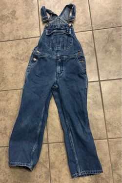 HISEA Women’s Blue Denim Overalls XS – 100% Cotton Denim