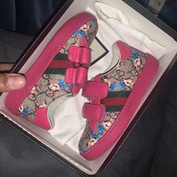 Kids Pink Gucci Sneakers Size 24 
