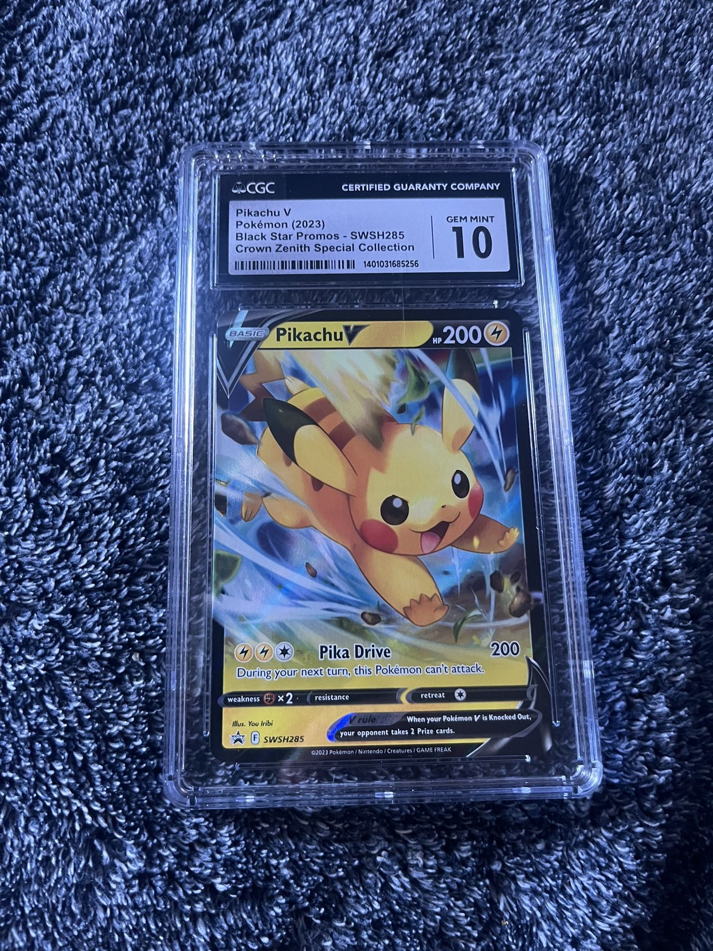 CGC 10 Pikachu V Promo