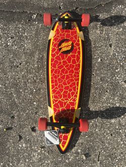 Santa Cruz Flame Ringed pintail cruiser complete Skateboard 